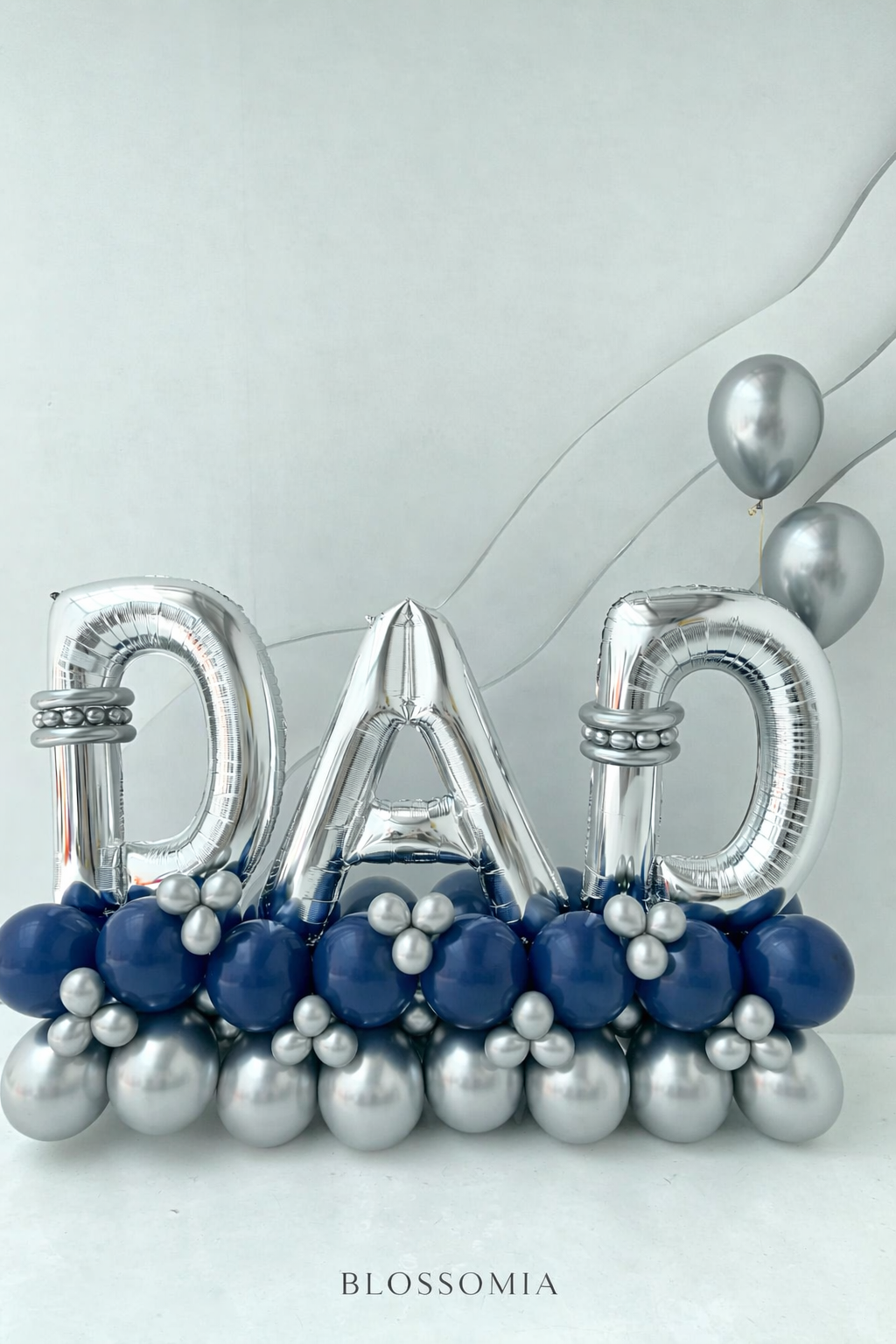 Dad You are the BEST Balloon Gift with Air-Filled Base and Helium Balloons