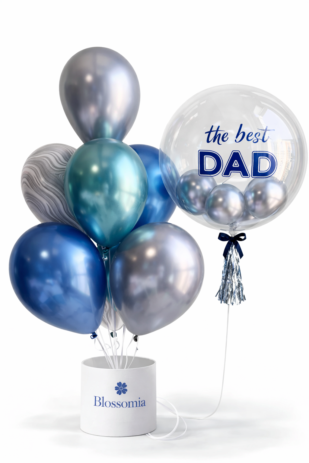 Best Dad Happy Father’s Day Customized Bubble Balloon Bouquet