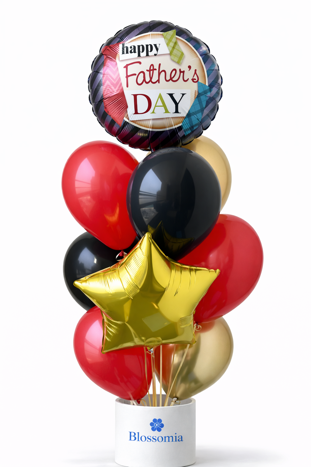 Father’s Day Balloon Bouquet with Foil and Chrome Balloons