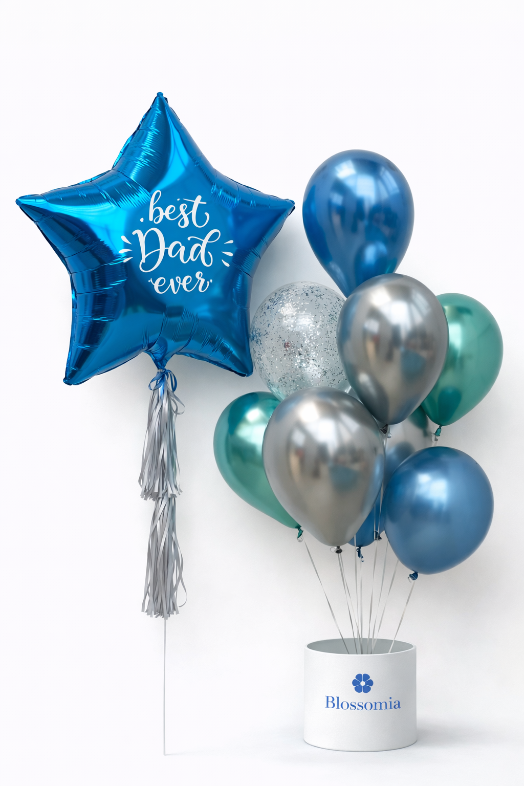 Best Dad Balloon Bouquet with Customized Star Foil