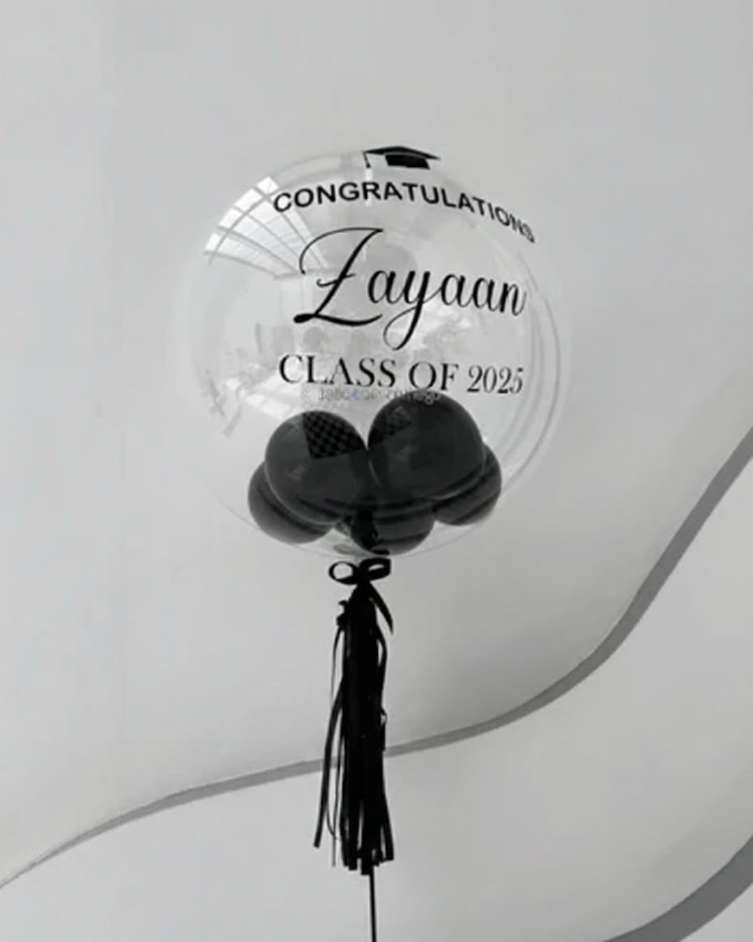 Graduation Customized Balloon – Personalized Bubble Balloon with Weight