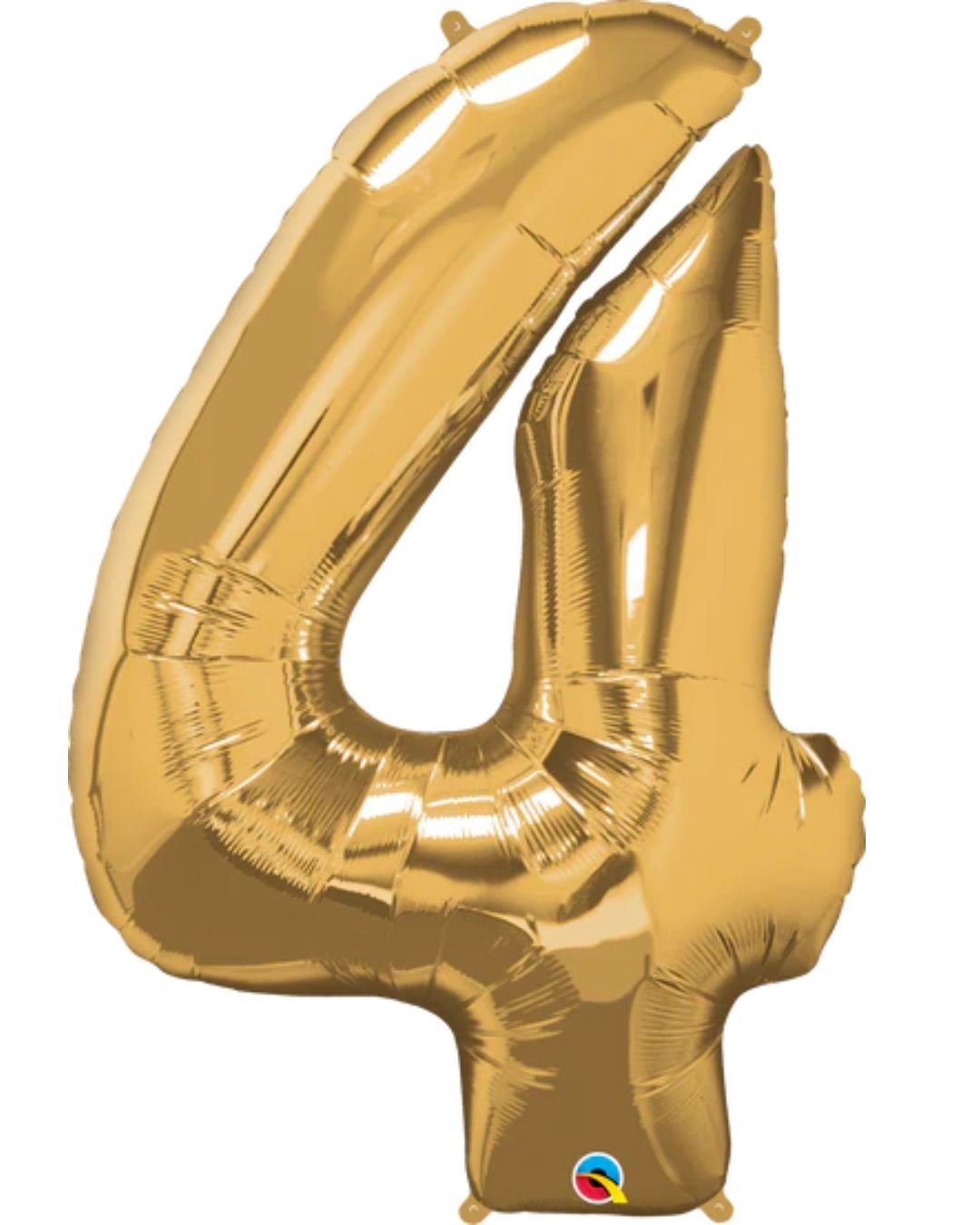 Number 4 Foil Balloon – Gold 41 Inch Helium Filled