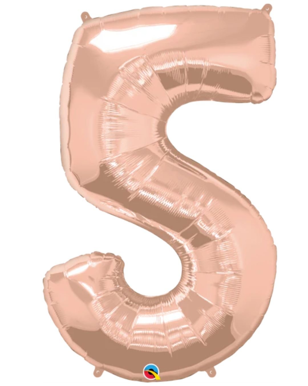 Number 5 Foil Balloon – Rose Gold 41 Inch Helium Filled