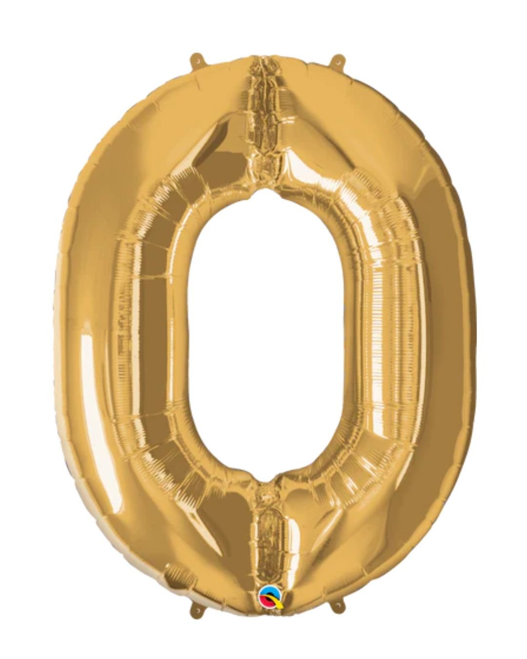 Number 0 Foil Balloon – Gold 41 Inch Helium Filled