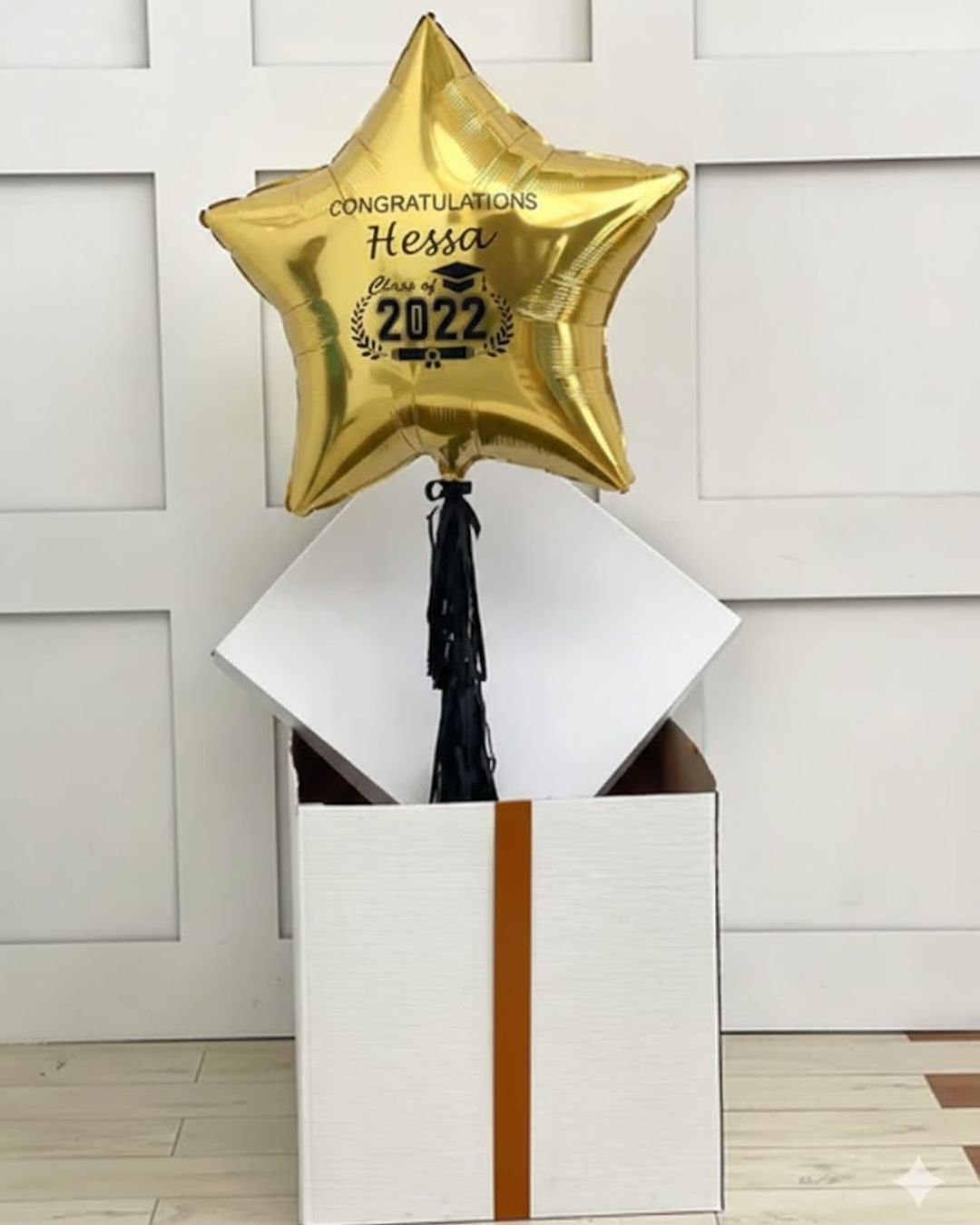 Graduation Surprise Box – Customized 36" Star Foil with Tassels