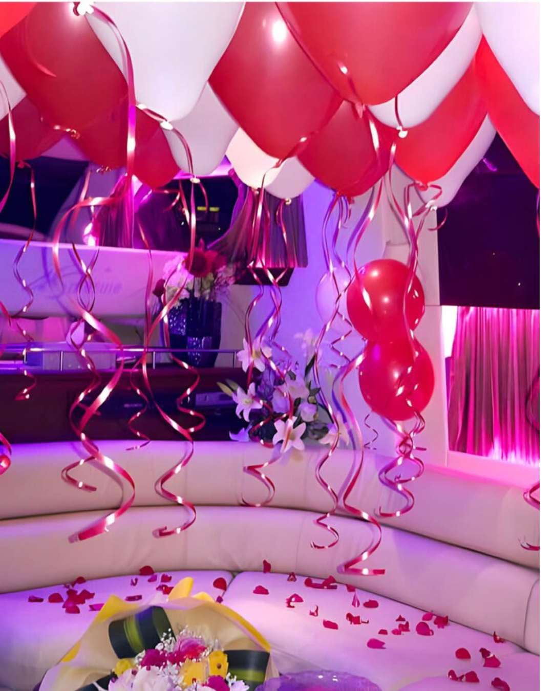 Ceiling Balloon Yacht Setup – 25 Ceiling Balloons with Happy Birthday Banner